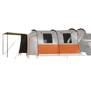 Autotent 4-persoons 435x320x213 cm grijs oranje