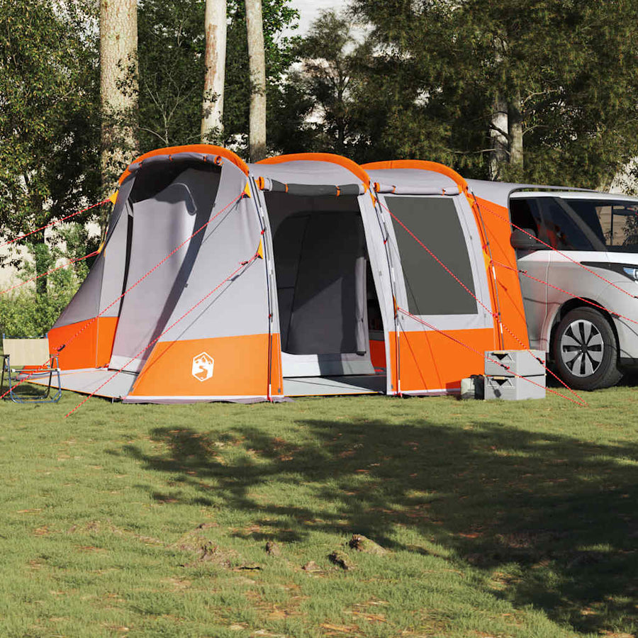 Autotent waterdicht grijs en oranje