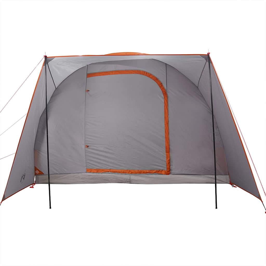 Autotent 2-persoons waterdicht grijs en oranje