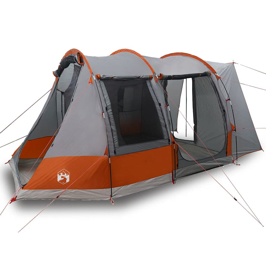 Autotent 2-persoons waterdicht grijs en oranje