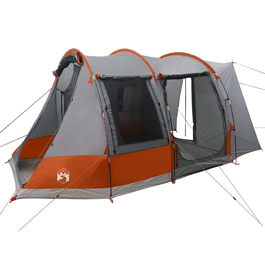 Autotent 2-persoons waterdicht grijs en oranje