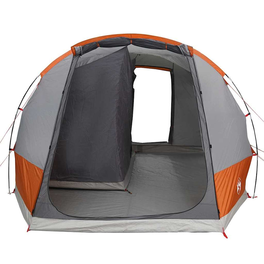 Autotent 2-persoons waterdicht grijs en oranje