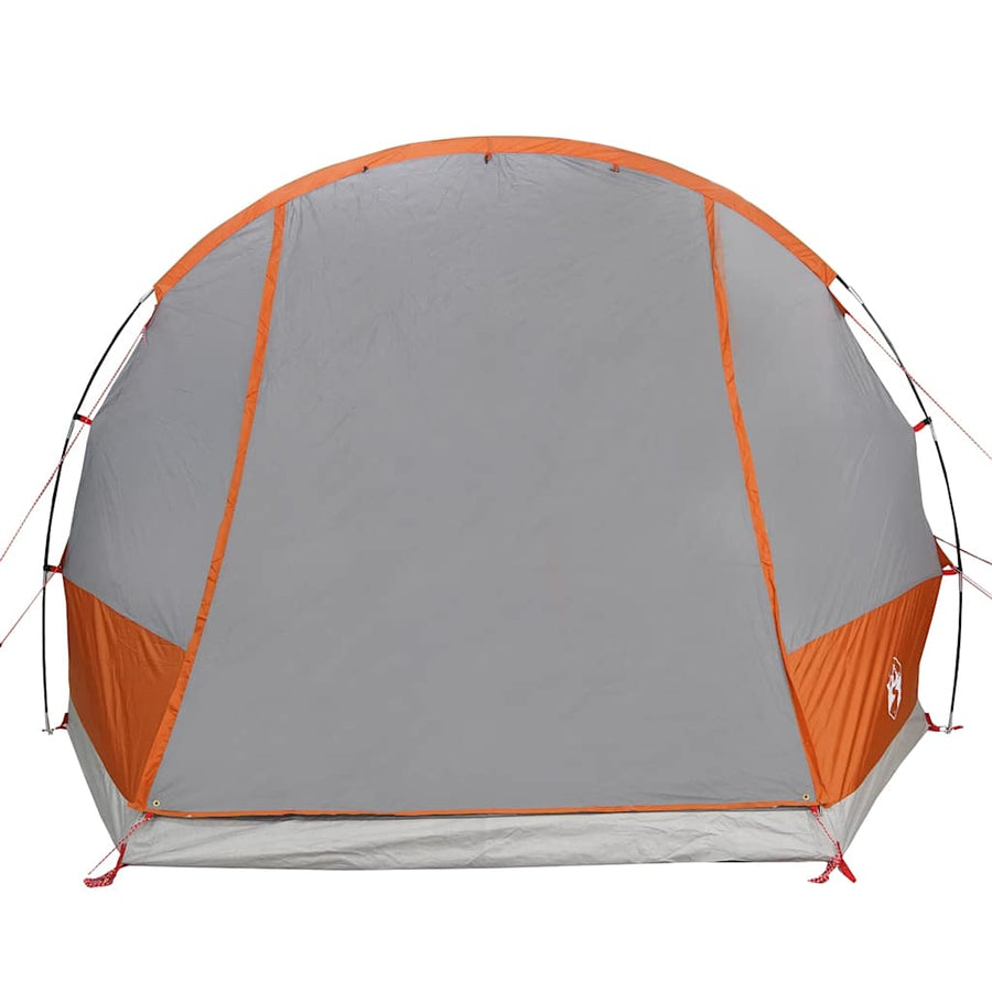 Autotent 2-persoons waterdicht grijs en oranje