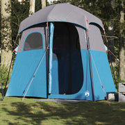 Douchetent 2-persoons 256x136x225 cm blauw