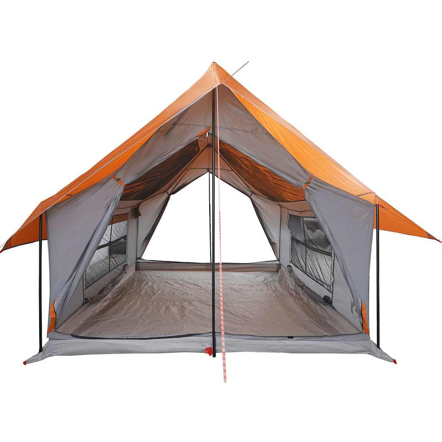 Tent 5-persoons waterdicht grijs en oranje