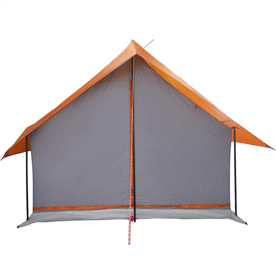 Tent 5-persoons waterdicht grijs en oranje