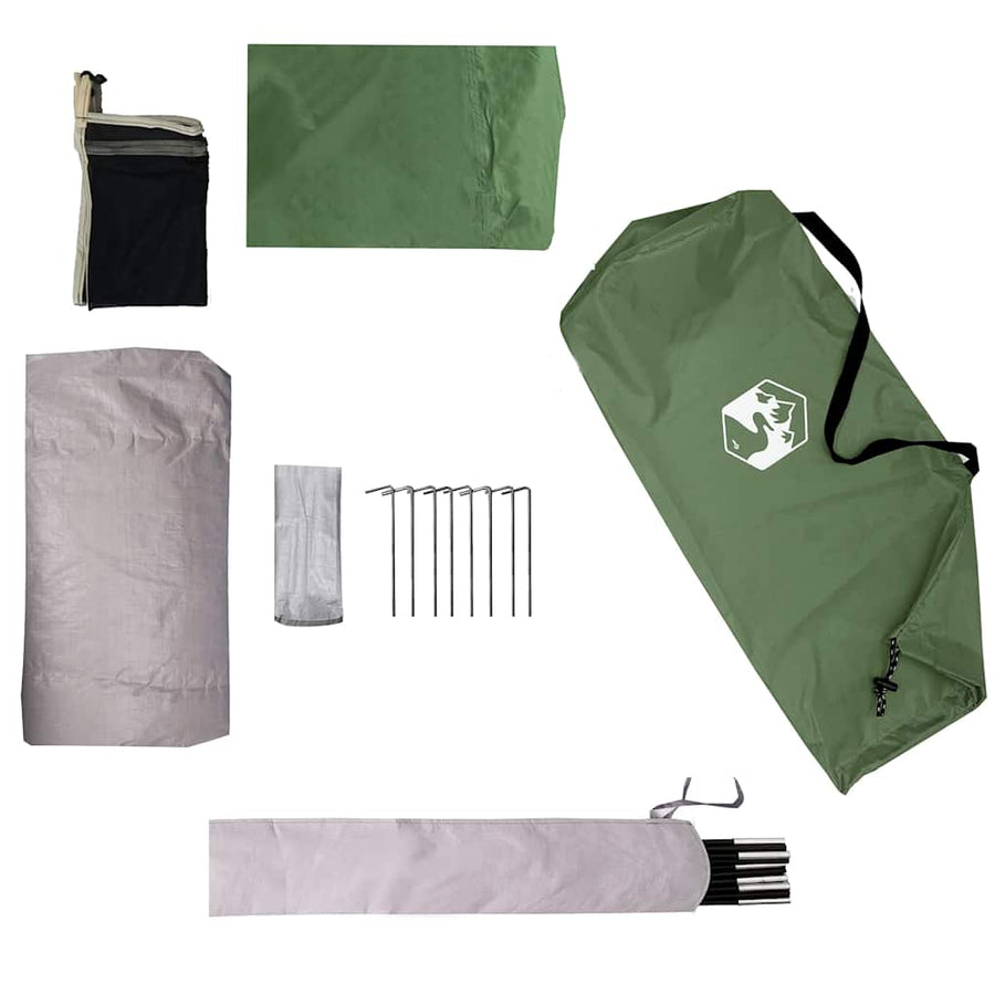 Tent 1-persoons waterdicht groen