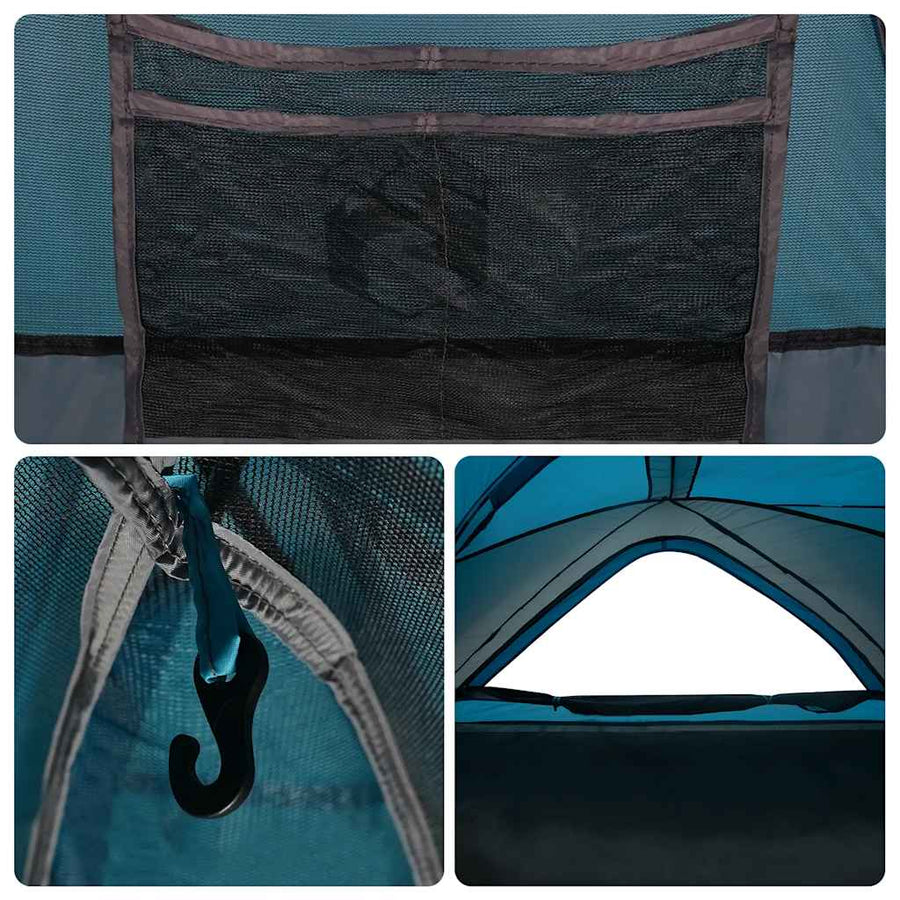 Tent 1-persoons waterdicht blauw