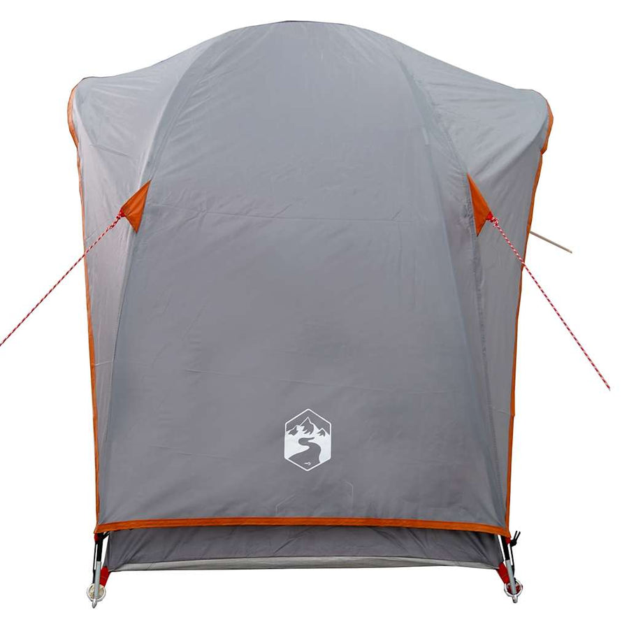 Tent 1-persoons waterdicht grijs en oranje