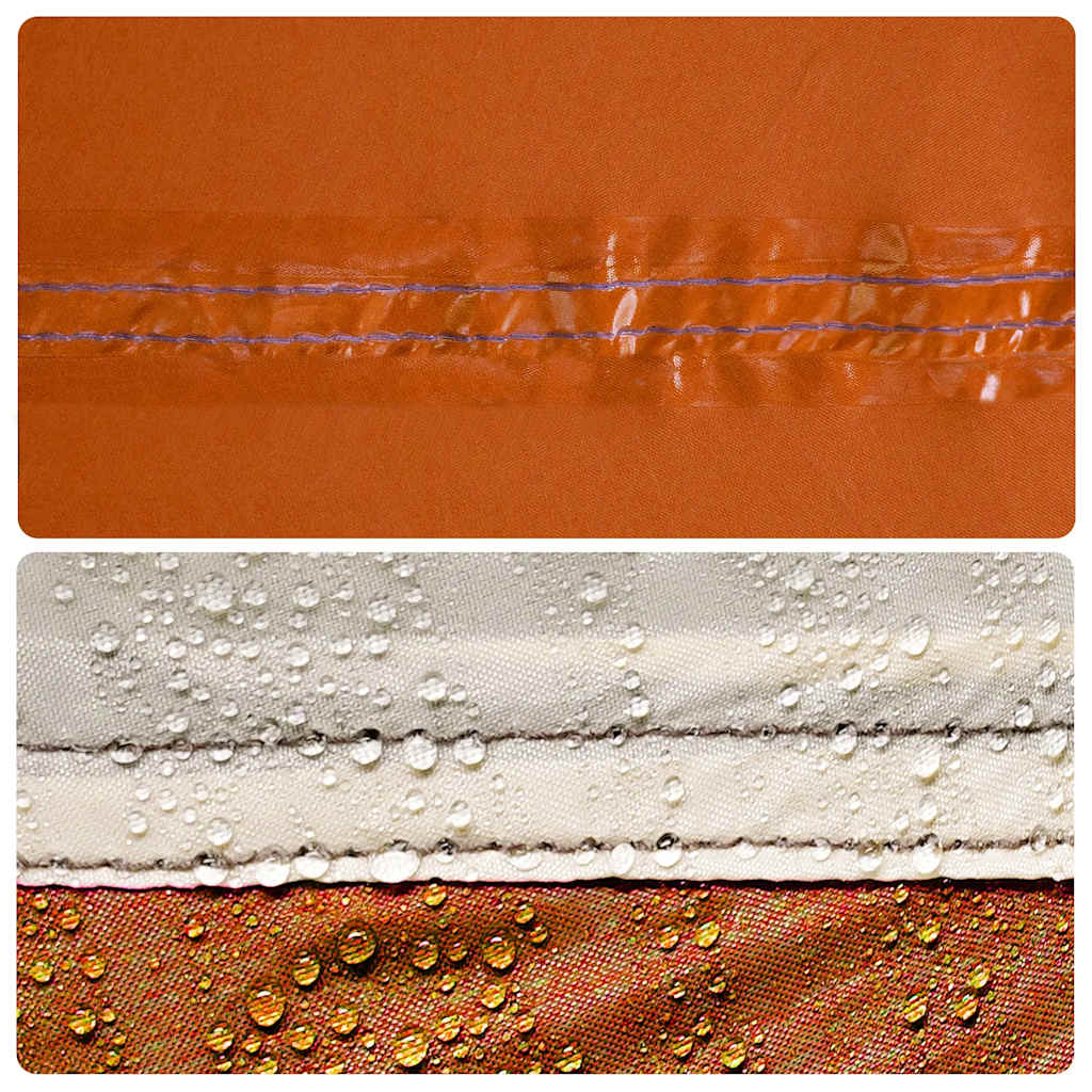 Tent 1-persoons waterdicht grijs en oranje