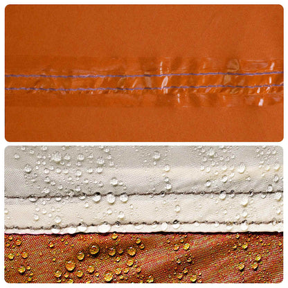 Tent 1-persoons waterdicht grijs en oranje