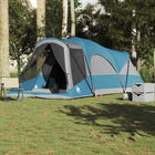 Tunnel tent for family 8-person waterproof blue