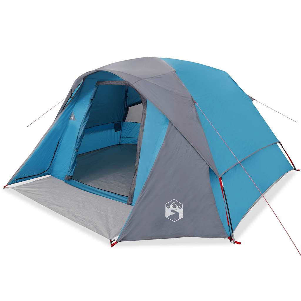 Tent 4-persoons waterdicht blauw