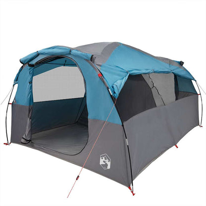 Tunneltent 6-persoons waterdicht blauw
