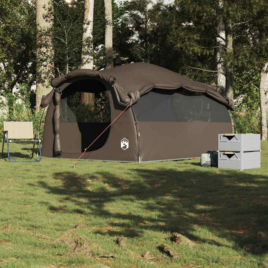 Tunneltent 6-persoons waterdicht bruin