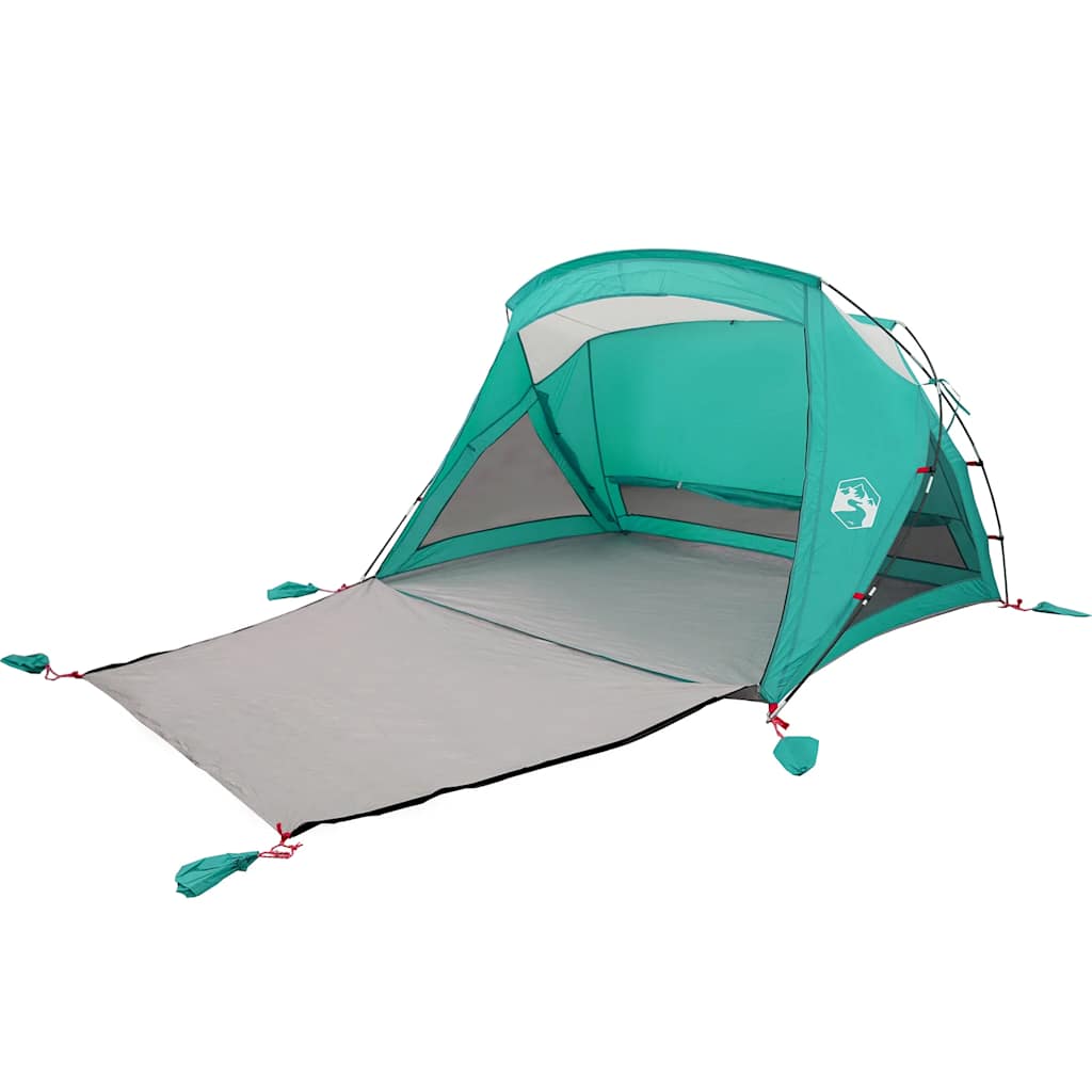 Strandtent 2-persoons zeegroen waterdicht