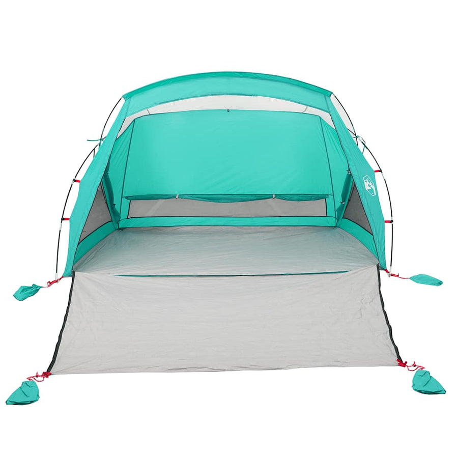 Strandtent 2-persoons zeegroen waterdicht
