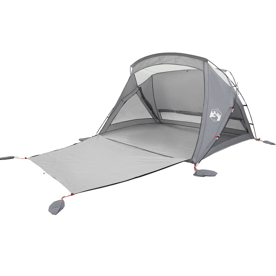 Strandtent 2-persoons waterdicht grijs