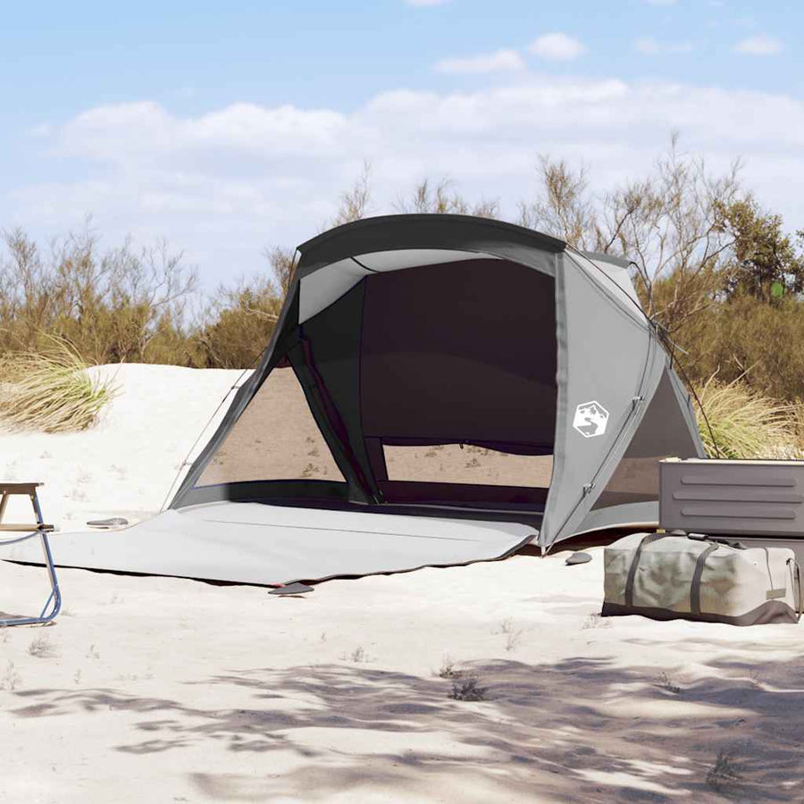 Strandtent 2-persoons waterdicht grijs