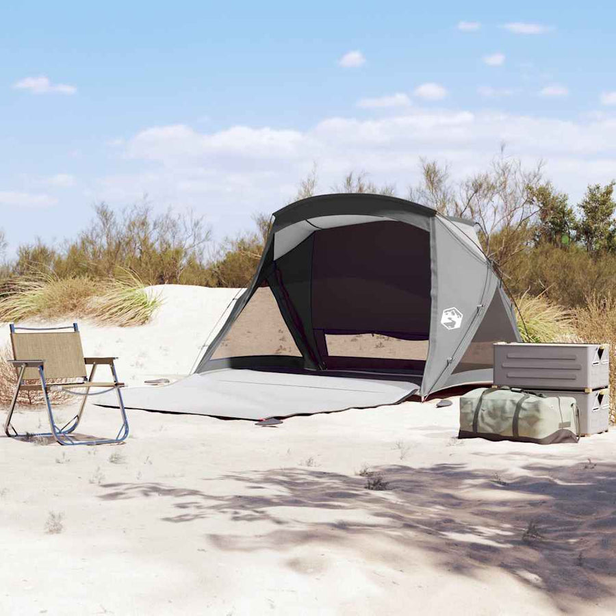 Strandtent 2-persoons waterdicht grijs
