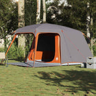 Kampeertent 5 personen 280/450x275x228 cm grijs oranje