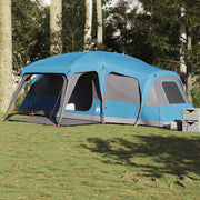 Familietent 9-persoons waterdicht blauw 670x455x230 cm
