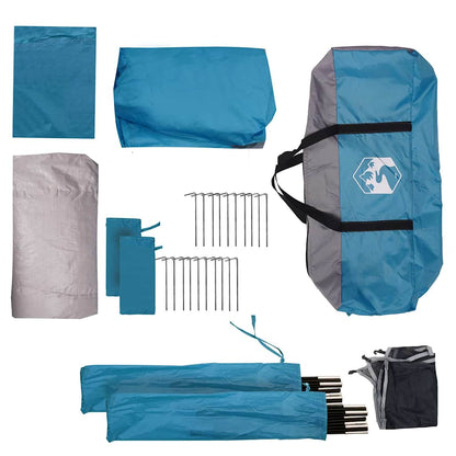 Tent 5-persoons waterdicht blauw