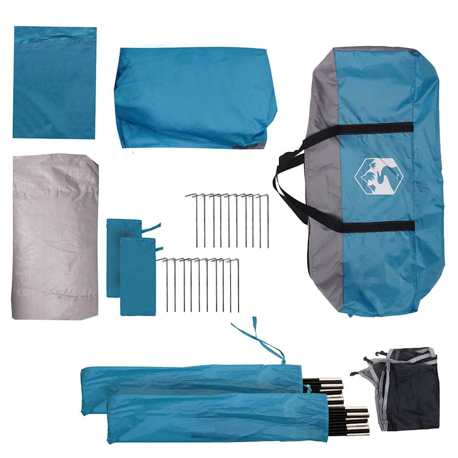 Tent 5-persoons waterdicht blauw