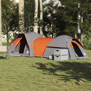 Tent 5-persoons waterdicht grijs oranje 287x280x158 cm