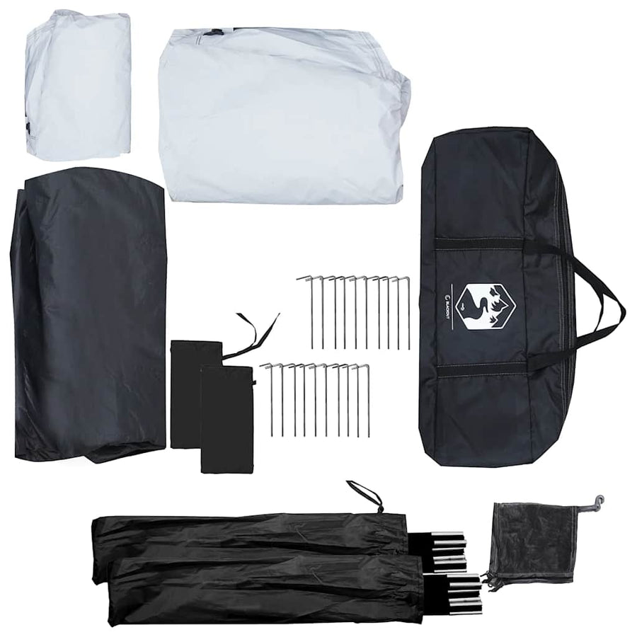 Kampeertent 5-persoons verduisterend stof wit waterdicht