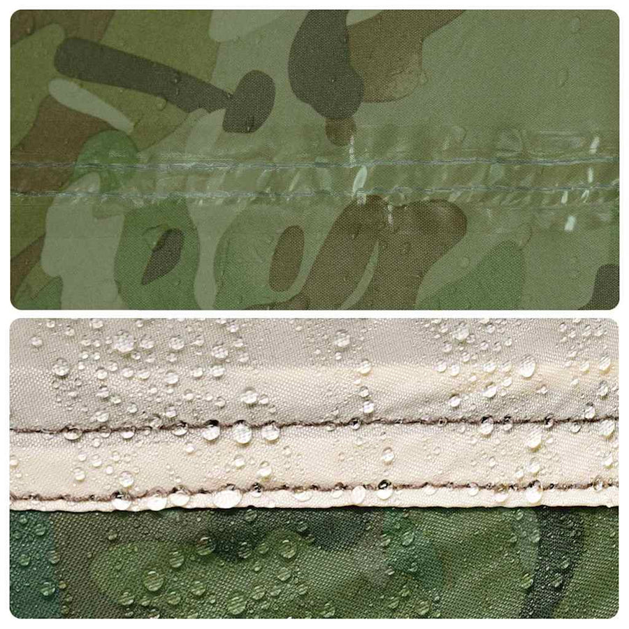 Kampeerluifel waterdicht 306x306 cm camouflage