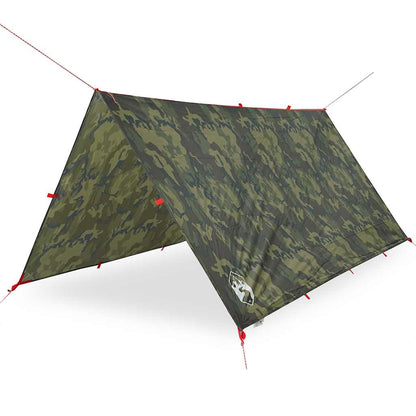 Kampeerluifel waterdicht 366x306 cm camouflage