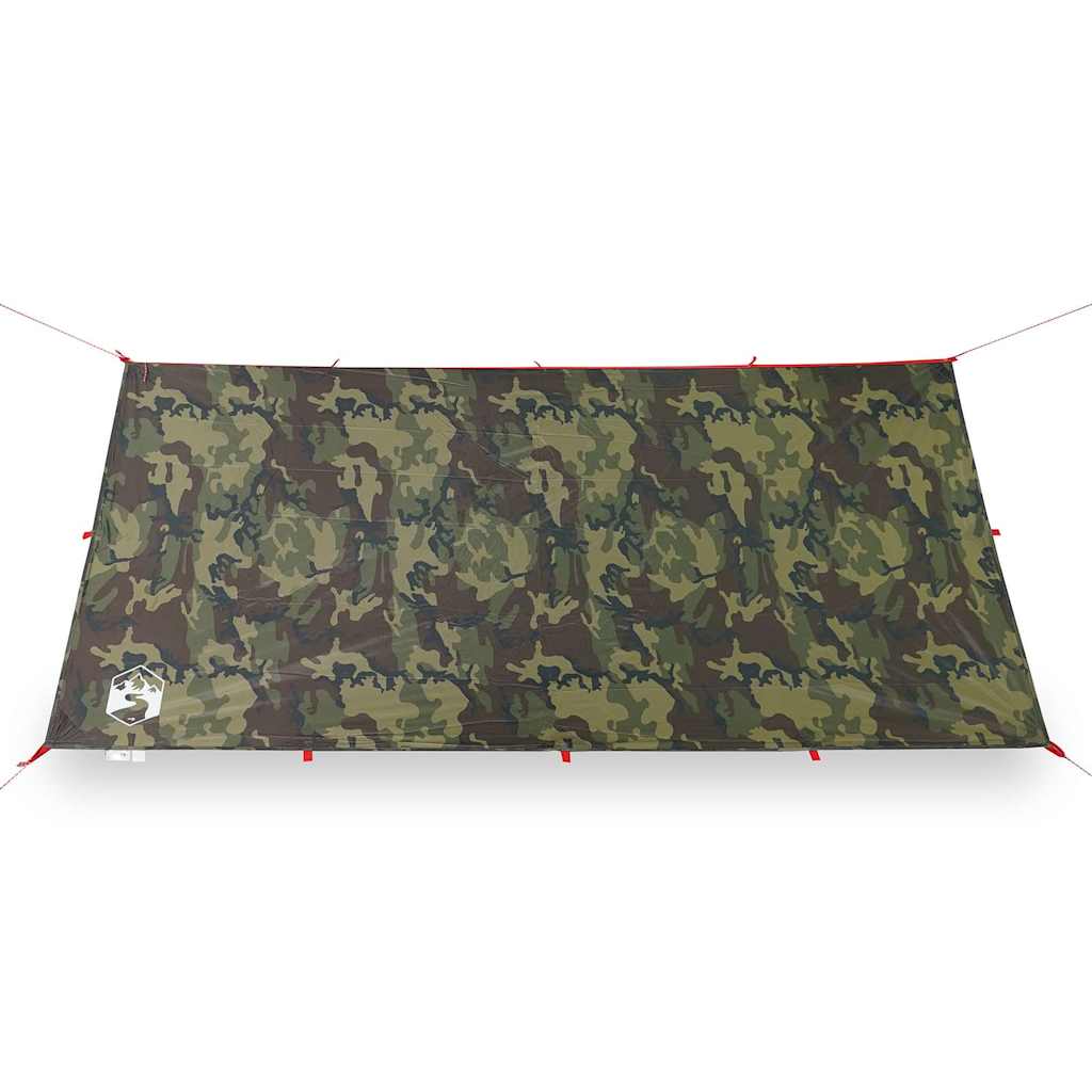Kampeerluifel waterdicht 366x306 cm camouflage