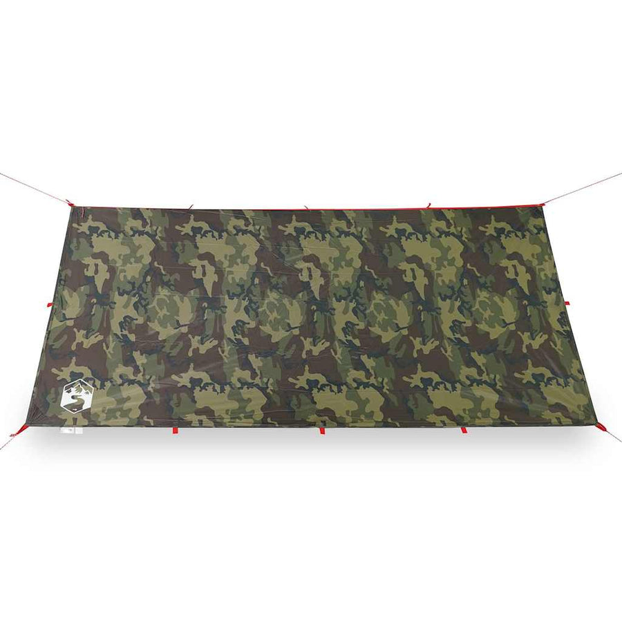 Kampeerluifel waterdicht 366x306 cm camouflage