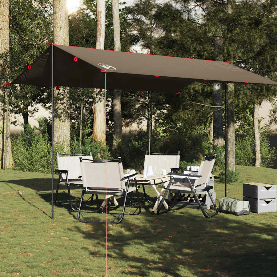 Kampeerluifel waterdicht 406x306 cm bruin
