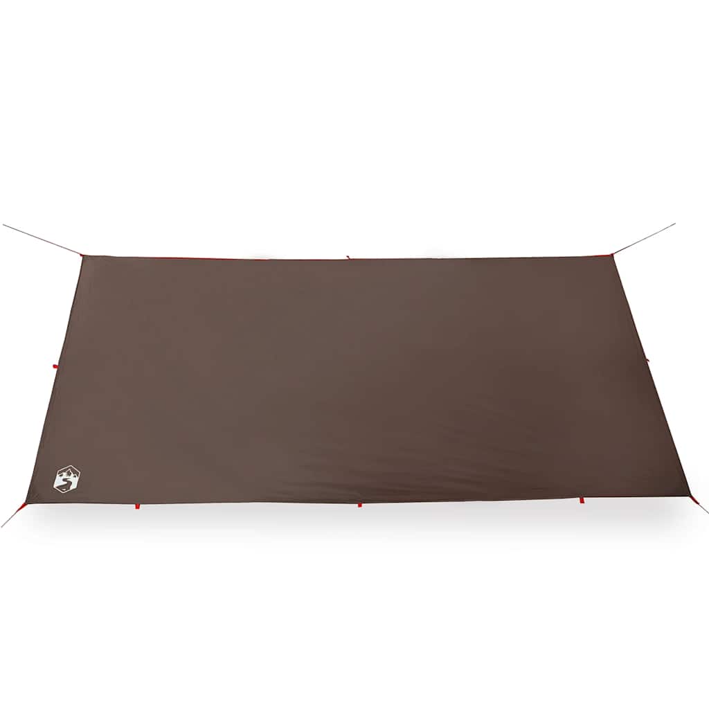 Kampeerluifel waterdicht 406x306 cm bruin