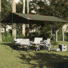 Waterproof camping canopy 451x420 cm olive green