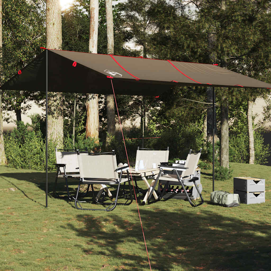 Kampeerluifel waterdicht 451x420 cm bruin