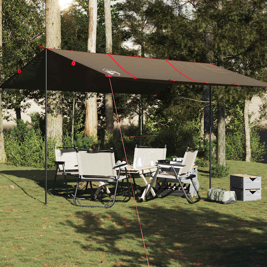 Kampeerluifel waterdicht 451x420 cm bruin