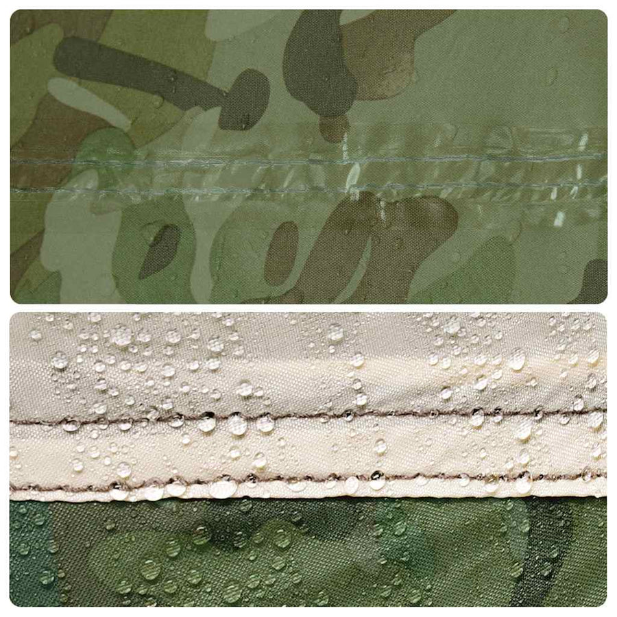 Kampeerluifel waterdicht 451x420 cm camouflage