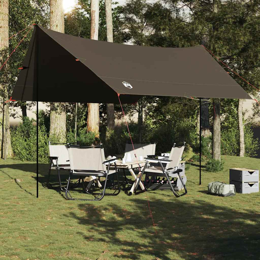Kampeerluifel waterdicht 462x306x211 cm bruin