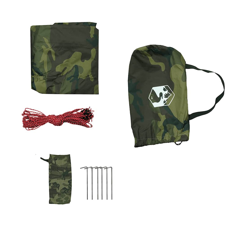 Kampeerluifel waterdicht 462x306x211 cm camouflage