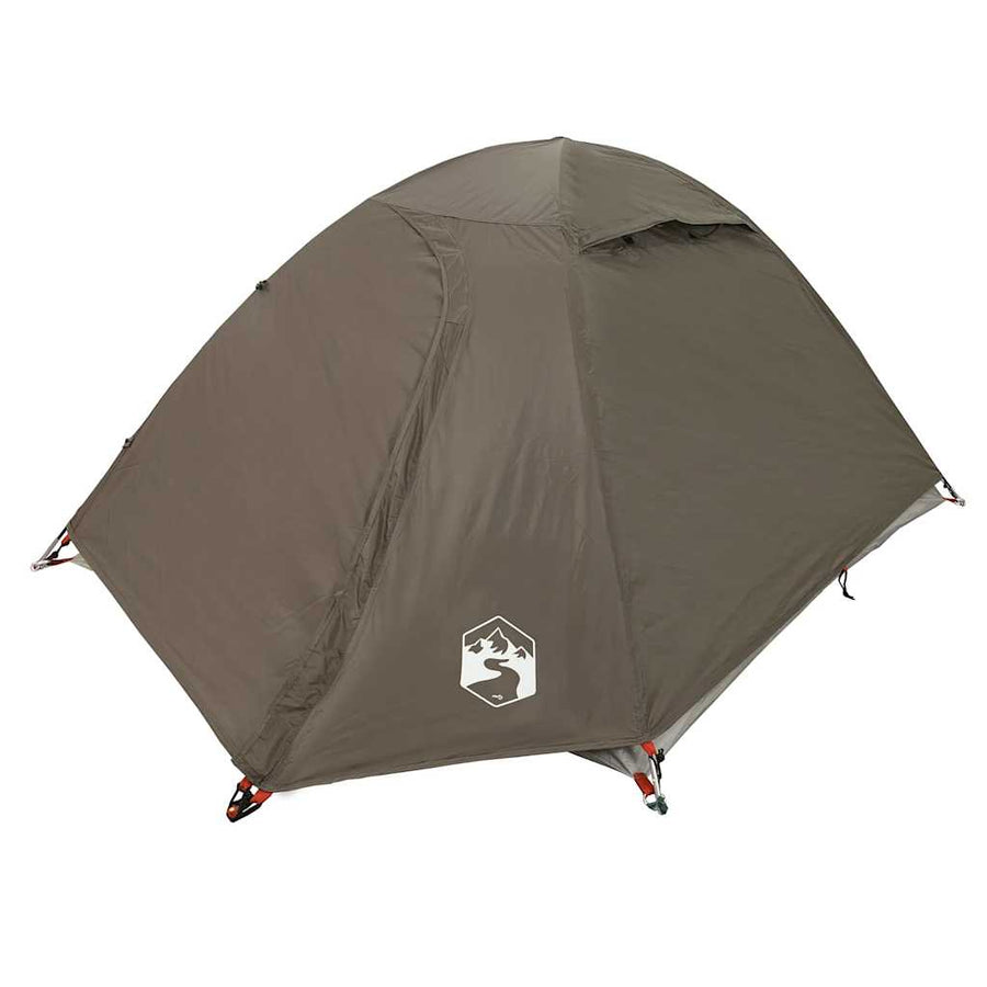 Koepeltent 2-persoons waterdicht bruin