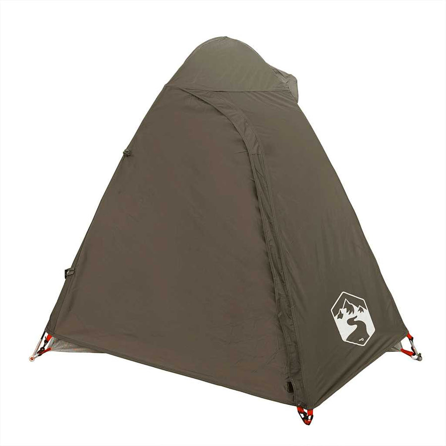 Koepeltent 2-persoons waterdicht bruin