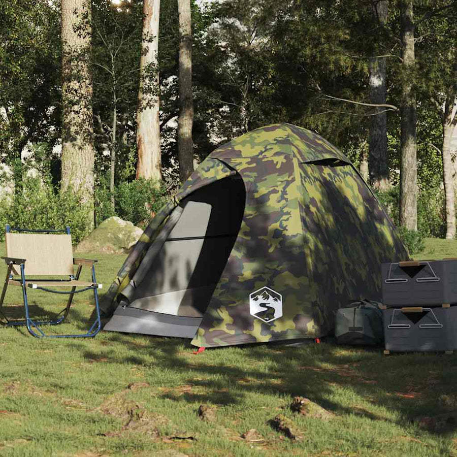 Koepeltent 2-persoons waterdicht camouflage
