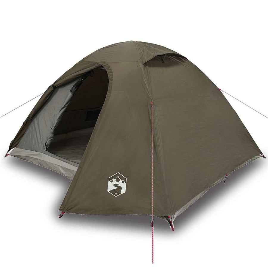 Koepeltent 3-persoons waterdicht bruin