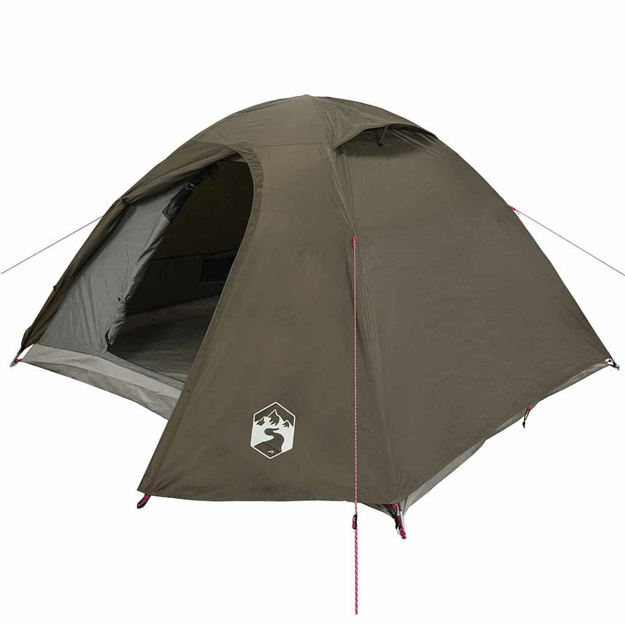 Koepeltent 3-persoons waterdicht bruin