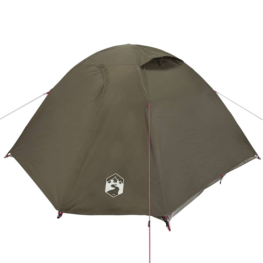 Koepeltent 3-persoons waterdicht bruin