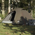 Koepeltent 3 personen waterdicht bruin 270x205x125 cm