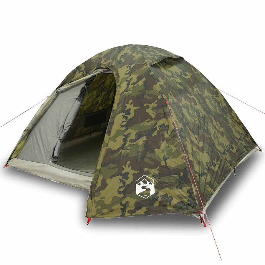 Koepeltent 3-persoons waterdicht camouflage
